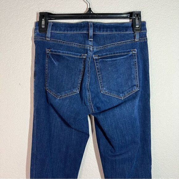 LOFT Blue Cotton Blend Mid Rise Ankle Legging Jeans Womens Size 26/2 - Picture 8 of 9